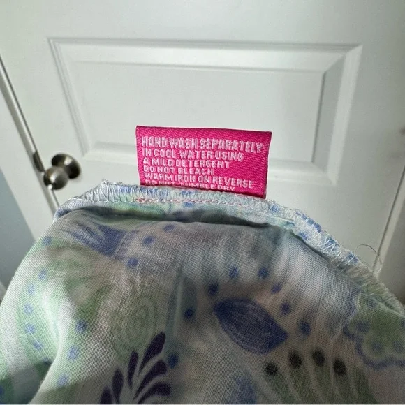 Nimo With Love Cotton Print Kaftan Midi Dress with Tassel - Picture 9 of 10